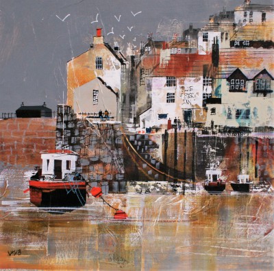 Nagib KARSAN - Polperro, Watching the Boats